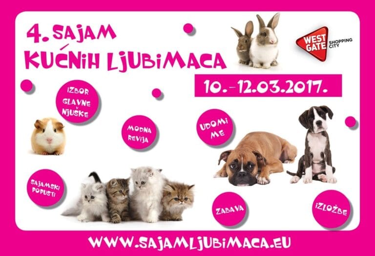 Četvrti Sajam kućnih ljubimaca u Westgate Shopping Cityju